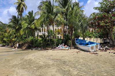 Sunbathing outside Black Rock Dreams