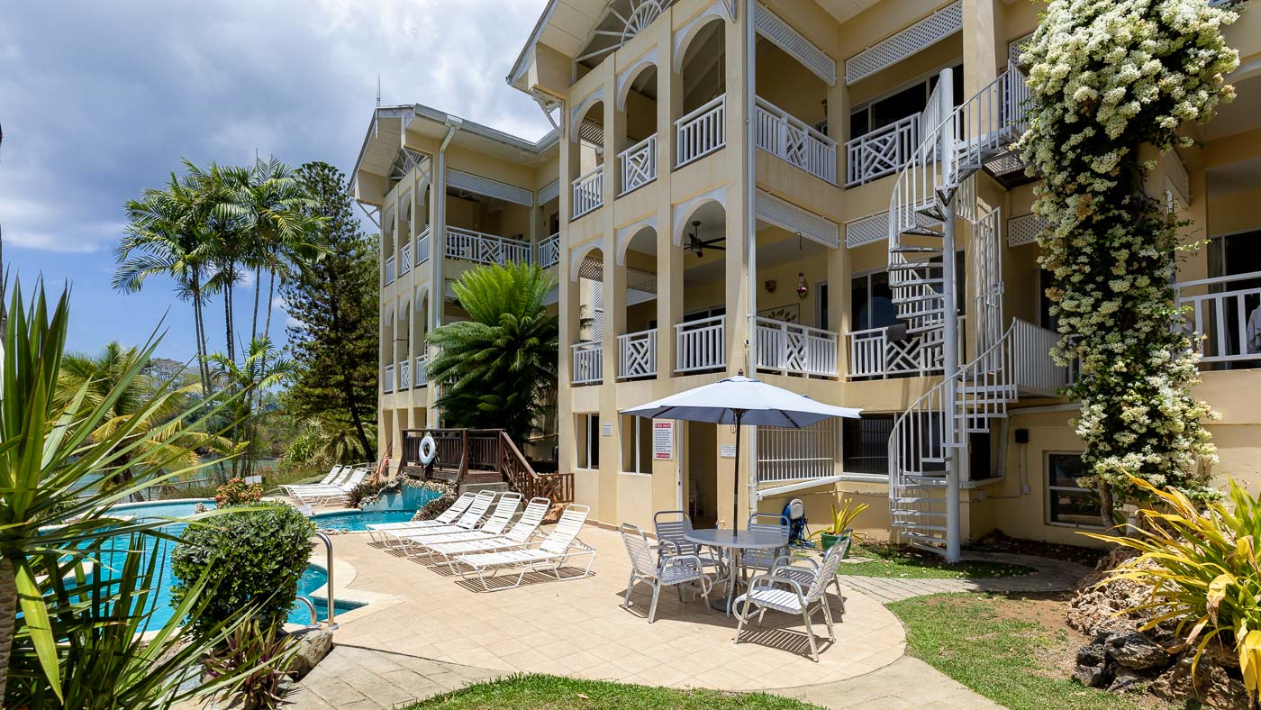 Black Rock Dreams, Tobago - sea views from the pool deck
